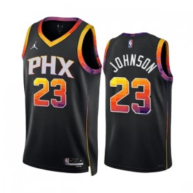 Män Phoenix Suns Tröja Cameron Johnson 23 Jordan 2022-23 Statement Edition Svart Swingman